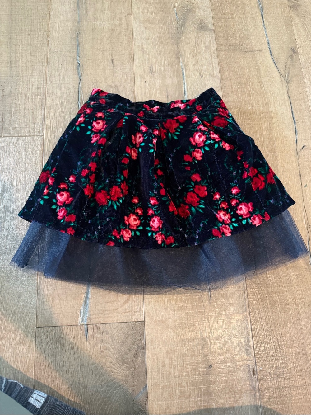 Janie and Jack holiday skirt size 5 Velvet Tulle Skirt